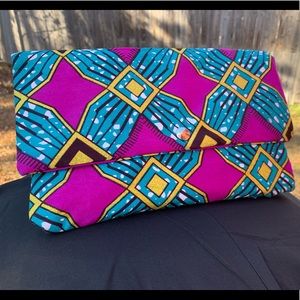 💜 African Print Clutch 💜